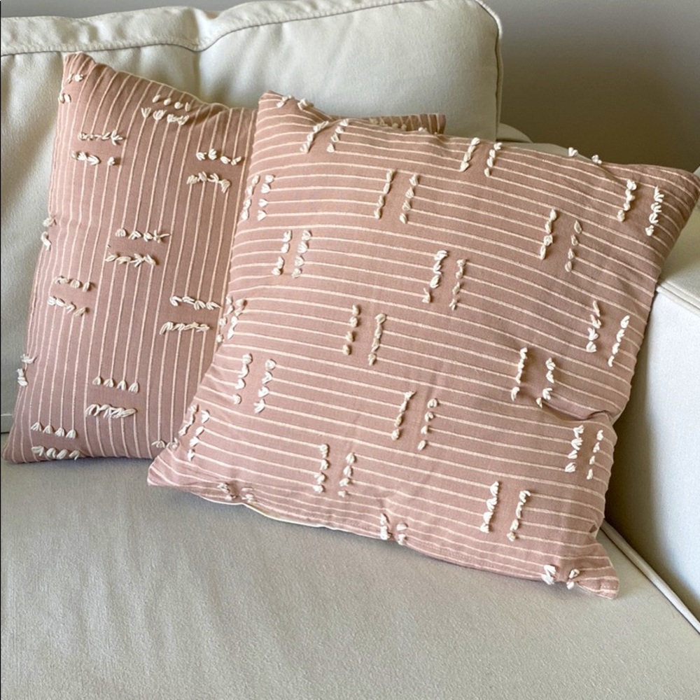 Blush Pink Throw Pillows